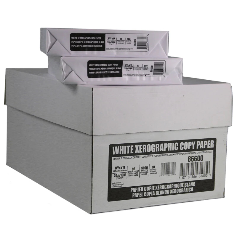 Xerographic® Multipurpose 20# Copy Paper 92-Bright White 8.5x11 in. 5000 Sheet Cartons